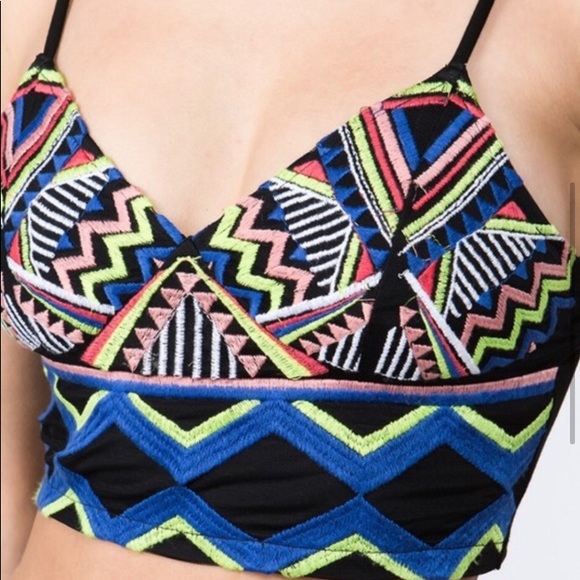 High End  Boho Embroidered Bralettes - Picture 5 of 6